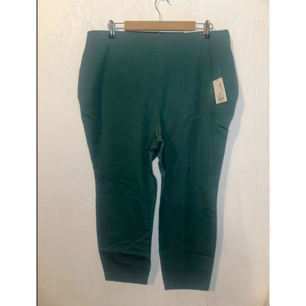 A New Day Women’s Teal Pull-On Stretch Ankle Pants | Workwear Trousers